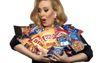 adele grammys junk food