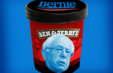 one of the founders of ben and jerrys has a recipe for bernie sanders ice cream