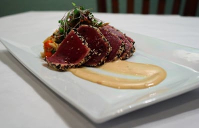 Photo of Sesame Crusted Yellowfin Tuna from Cypress Restaurant e1455143628866