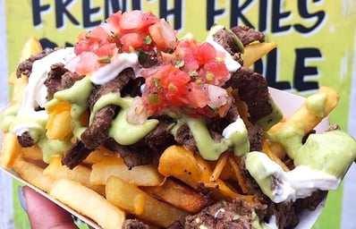 carne asada fries spoon 1 2