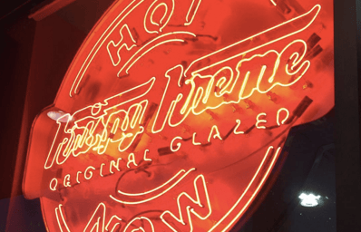 krispy hit sign