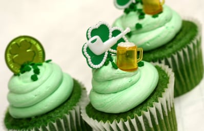 st patrick day cupcakes green velvet