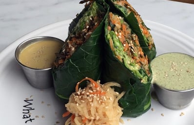 Daikon Collard Green Wraps Cafe Gratitude