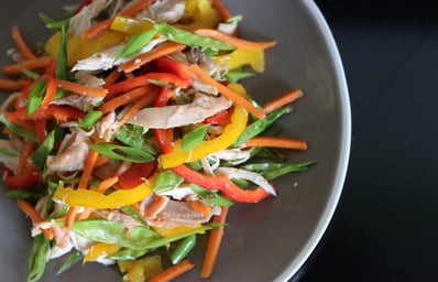 Easy Spicy Asian Chicken Salad