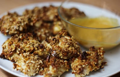 crusted honey mustard nugs