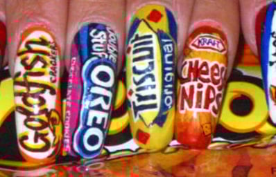 nail art junk food