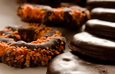 thin mint girl scout cookies