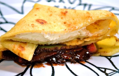 7.1 Nutella and Cream Cheese Crepes Front Angle