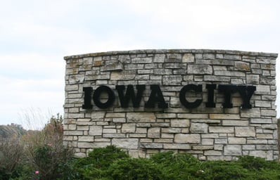 iowa city sign