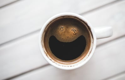 coffee cup working happy