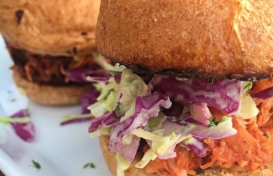 BBQ Jackfruit Sliders Seabird Kitchen MisaRea