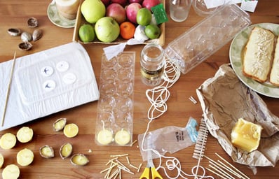 messy kitchen table