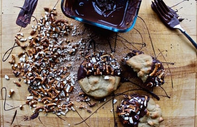 chocolate pretzel butterscotch cookie