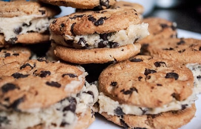 chocolate chip cookie dough sandwiches hunter siegrist