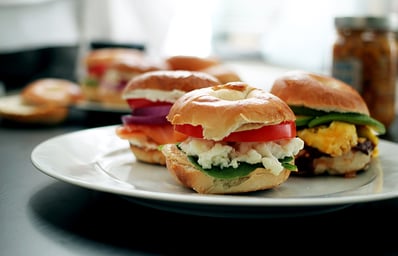 Mini Bagel Sandwiches Sarah Adler