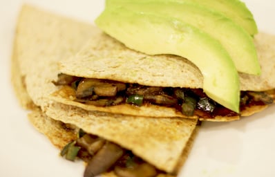 garnished quesadillas 21
