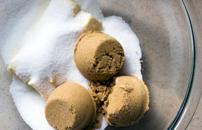 brown sugar white sugar mixing bowl brooke buchan