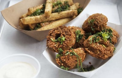 popcorn falafel