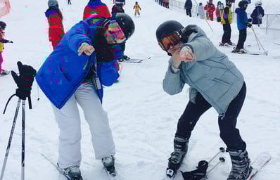 skiing