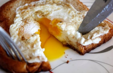 cut eggsbirdsnest