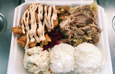 Poi Dog Combo Plate Lunch