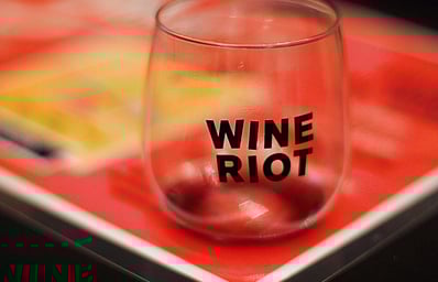 Glass with logo