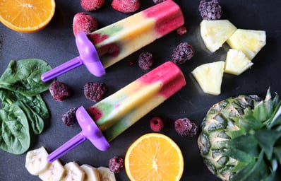 Rainbow Smoothie Pops