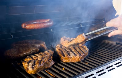 flipping steak