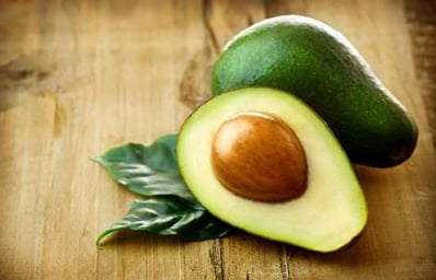 avocado on a wooden table