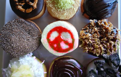 donut plate peace