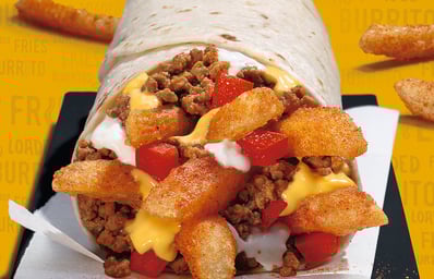 Loaded Fries Burrito 1
