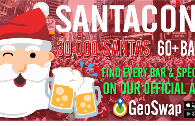 SantaCon Postcard