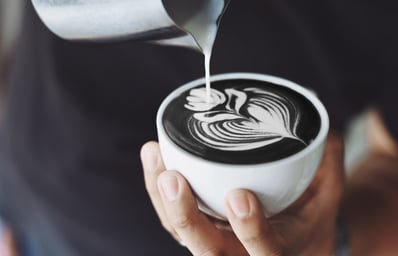charcoal latte