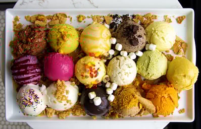 milkjam creamery sundae overhead