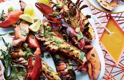 recipe0615 xl grilled lobster with miso chile butter