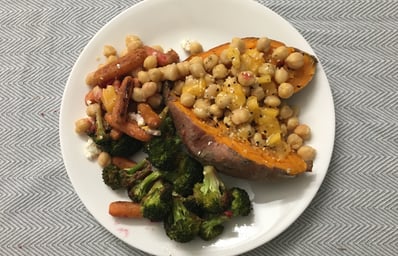flipped sweet potato