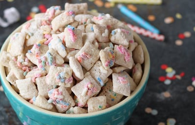 Birthday Cake Muddy Buddies