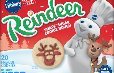 Pillsbury Reindeer Shape Cookie Dough