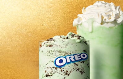Shamrock Shake and OREO Shamrock McFlurry