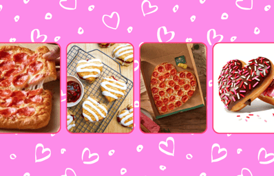 heart shaped pizza