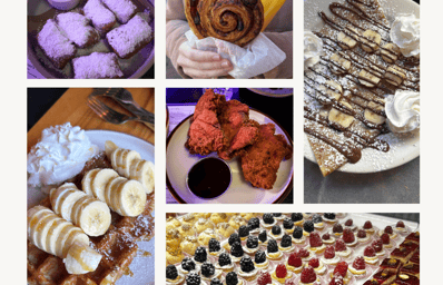 Beige Minimalist Rectangular Menu Collage Cafe Instagram Post