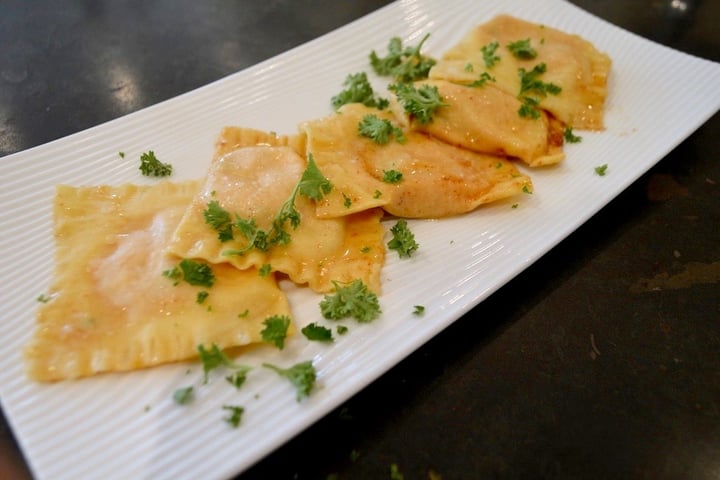 Pumpkin Ravioli With Brown Butter Sauce