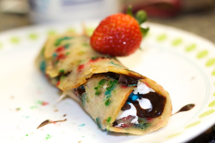 These Funfetti Pancake Taquitos Take Your Breakfast to the Next Level 3 Funfetti Pancake Taquitos