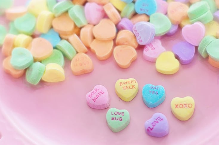 Food Inspired Valentine's Day Gifts (that you can't actually eat) 2 valentine candy hearts conversation sweet 37532