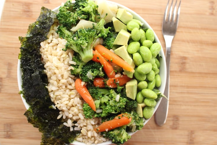 Baker Katherine Ingredients DIY Sushi Bowl vegan final Seaweed Crumble