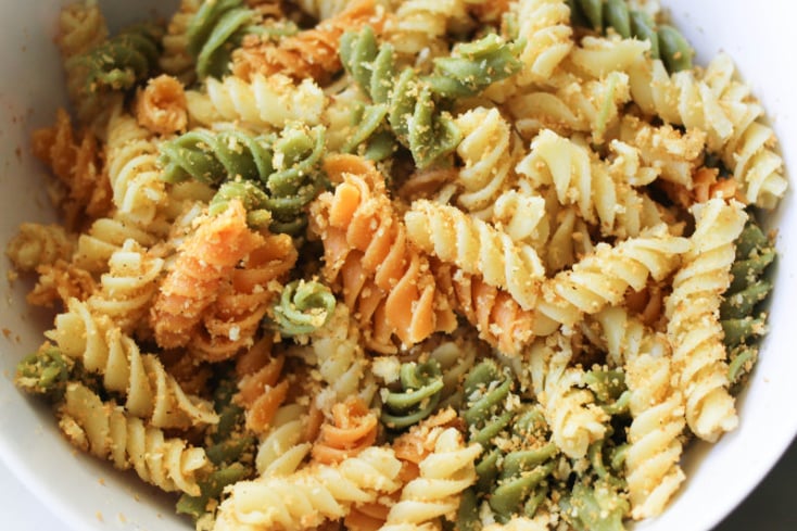 mixed crumbs and pasta
