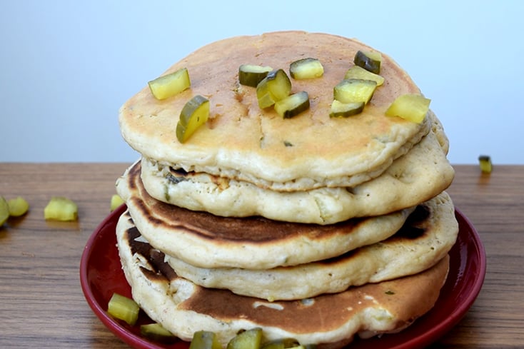 peanut butter pickle pancakes Featured