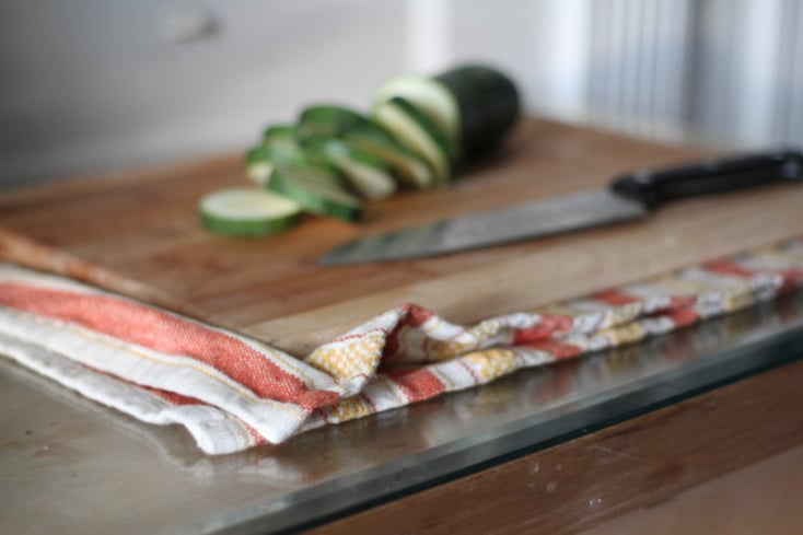 kitchen rag cutting board