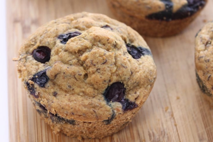 vegan blueberry flax muffins gluten free kbaked 13