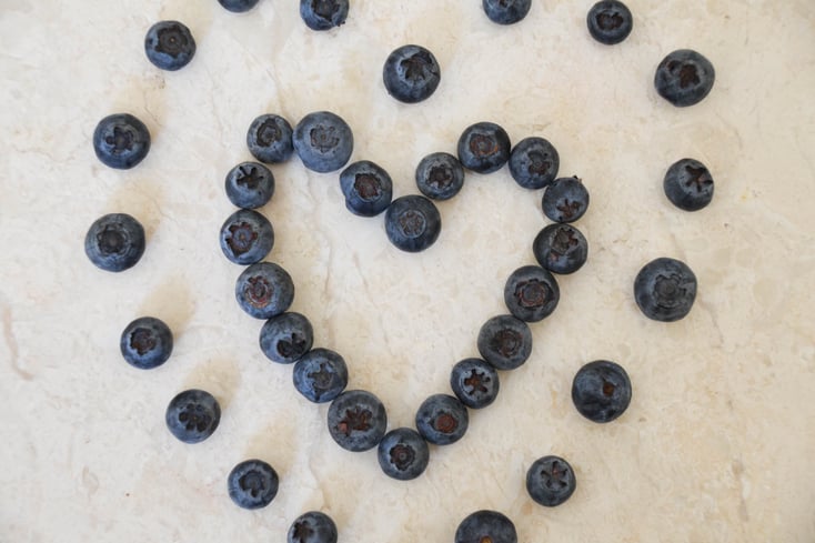 Blueberries heart Jocelyn Hsu